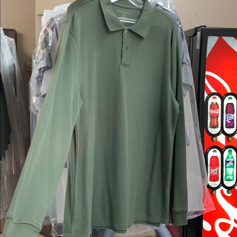 OLIVE GREEN SADDLEBRED LONG SLEEVE